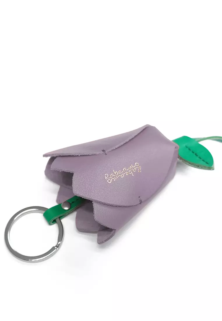 [Online Exclusive] Flower Key-ring Bag Charm - Lilac