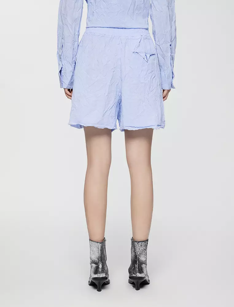 Pleated Loose Fit Shorts