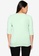 Only CARMAKOMA green Plus Size Time 3/4 Puff Sleeve Top 91F45AA0FEB33BGS_2