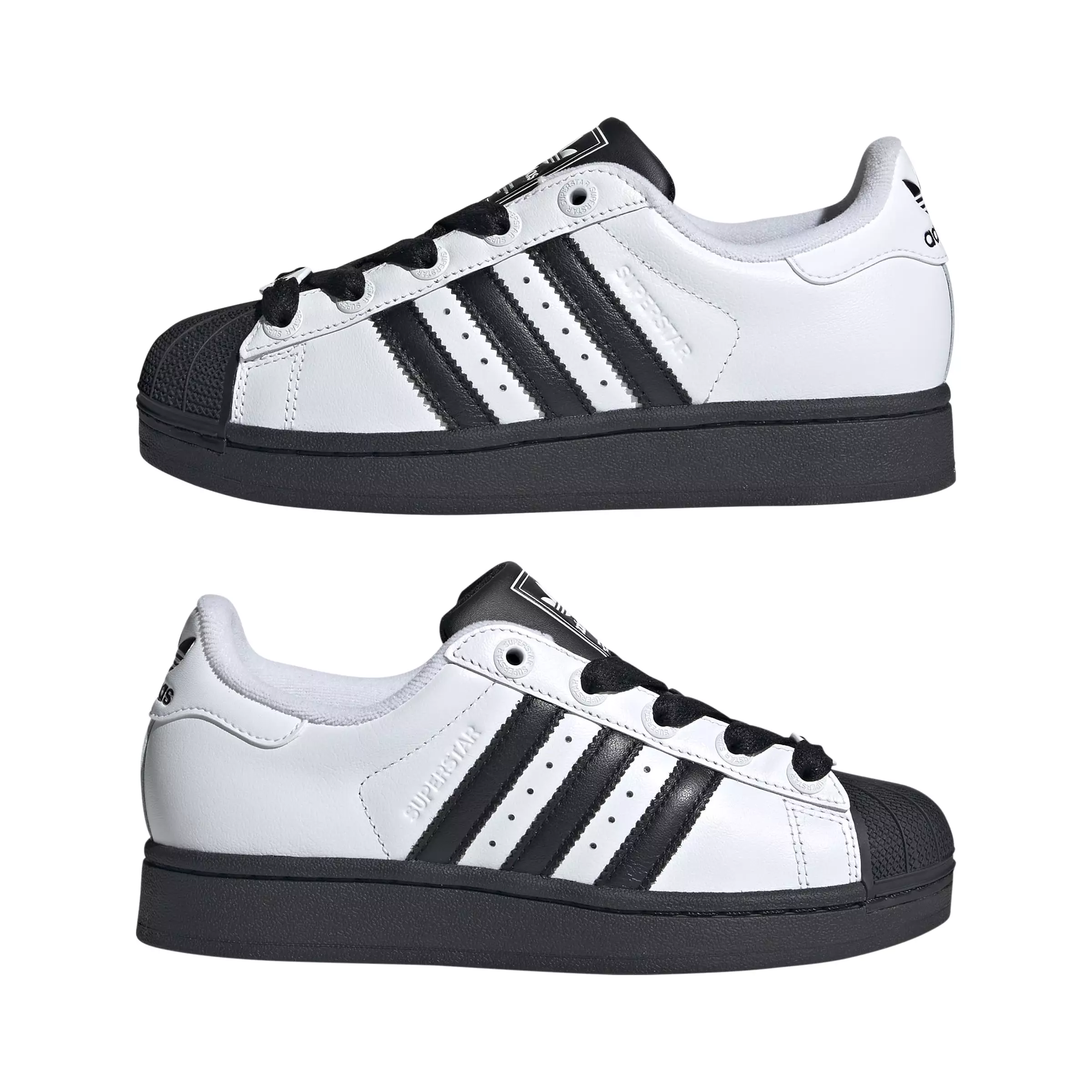 ADIDAS Superstar II Shoes Kids JI0211 JI0210 - Sepatu Anak (Putih)