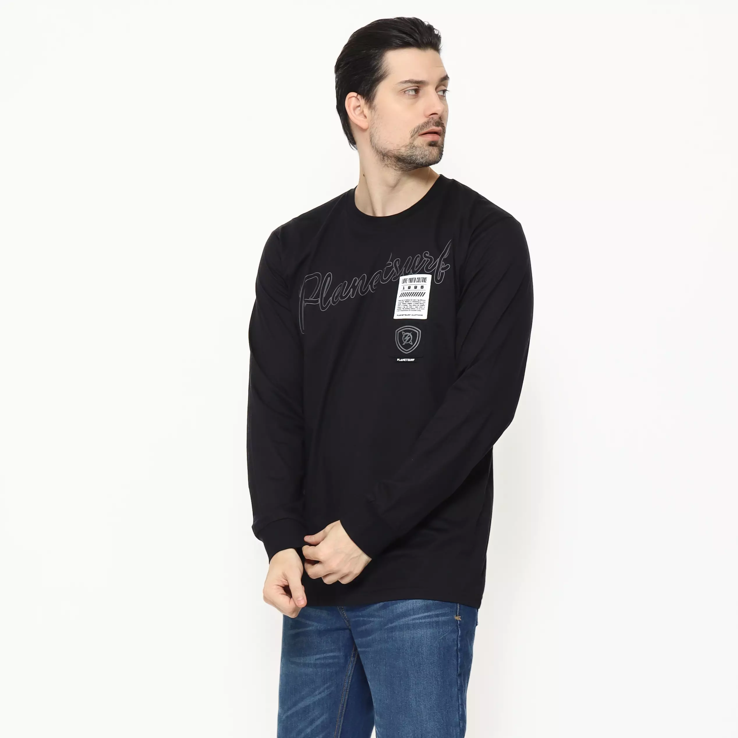 Planet Surf Clothing Kaos lengan panjang Pria Callie  Planet Surf