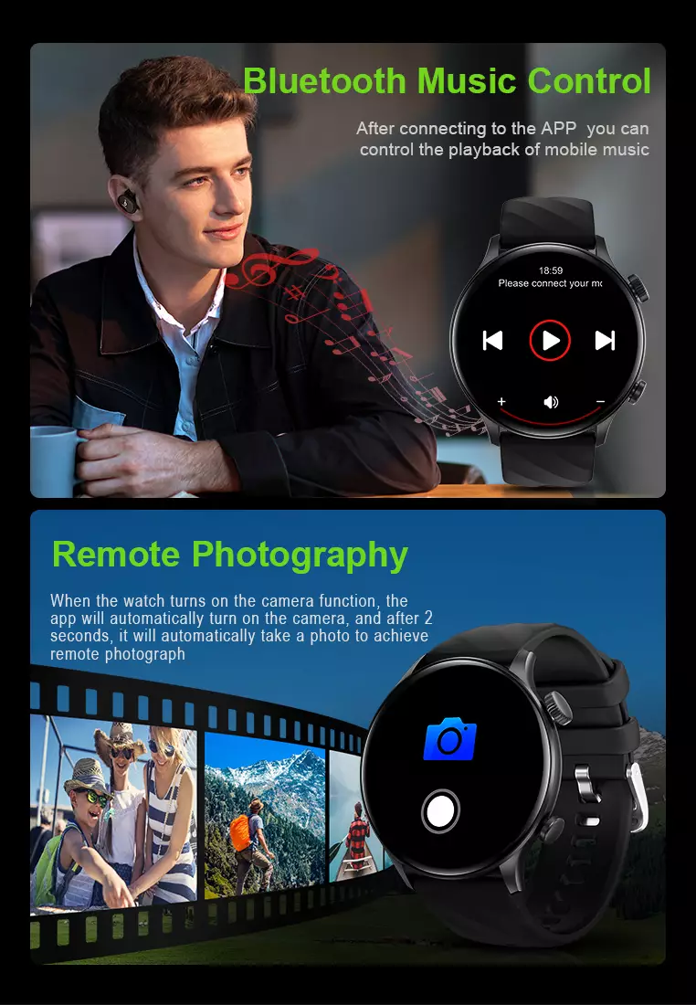 Smartwatch ZW63 Waterproof IP67 Tracker Outdoor Custom Wallpaper Sports Fitness Tracker Bluetooth Call khaki