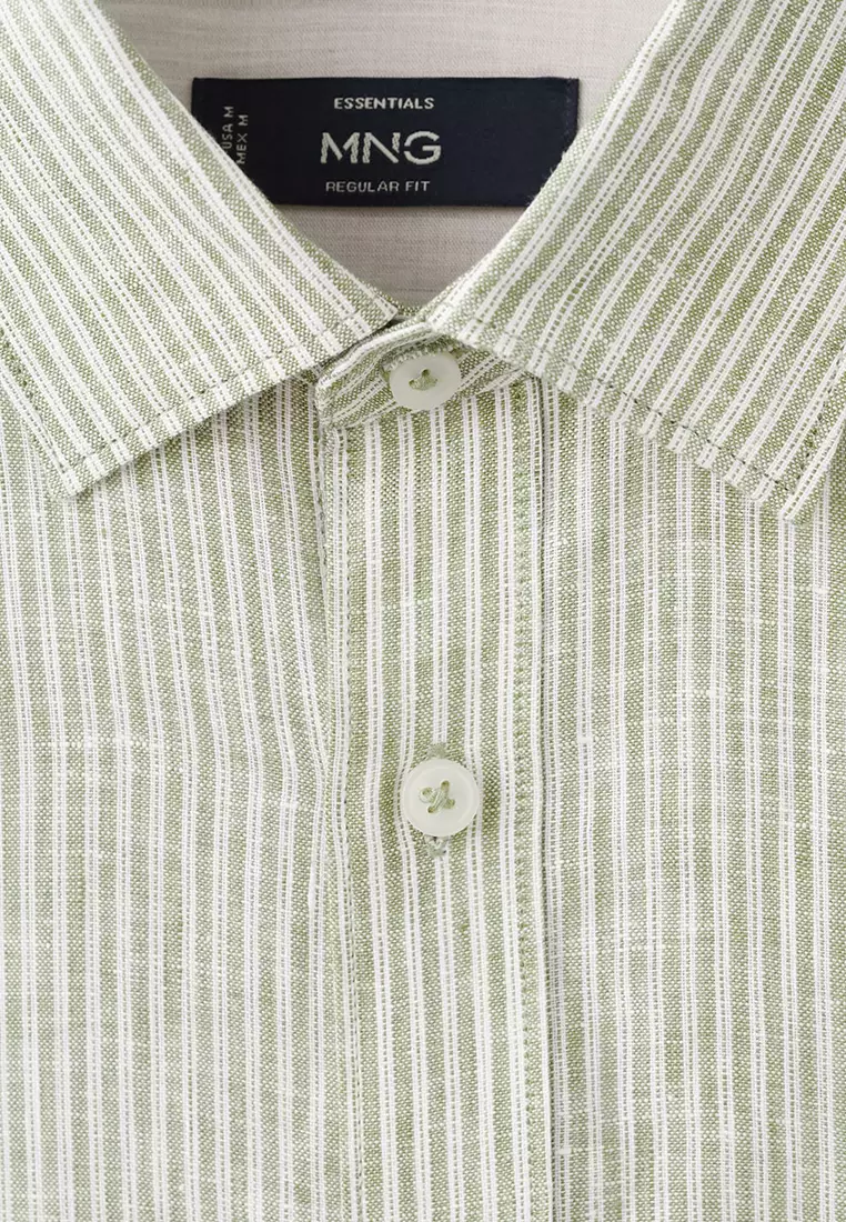 Regular-Fit 100% Linen Shirt