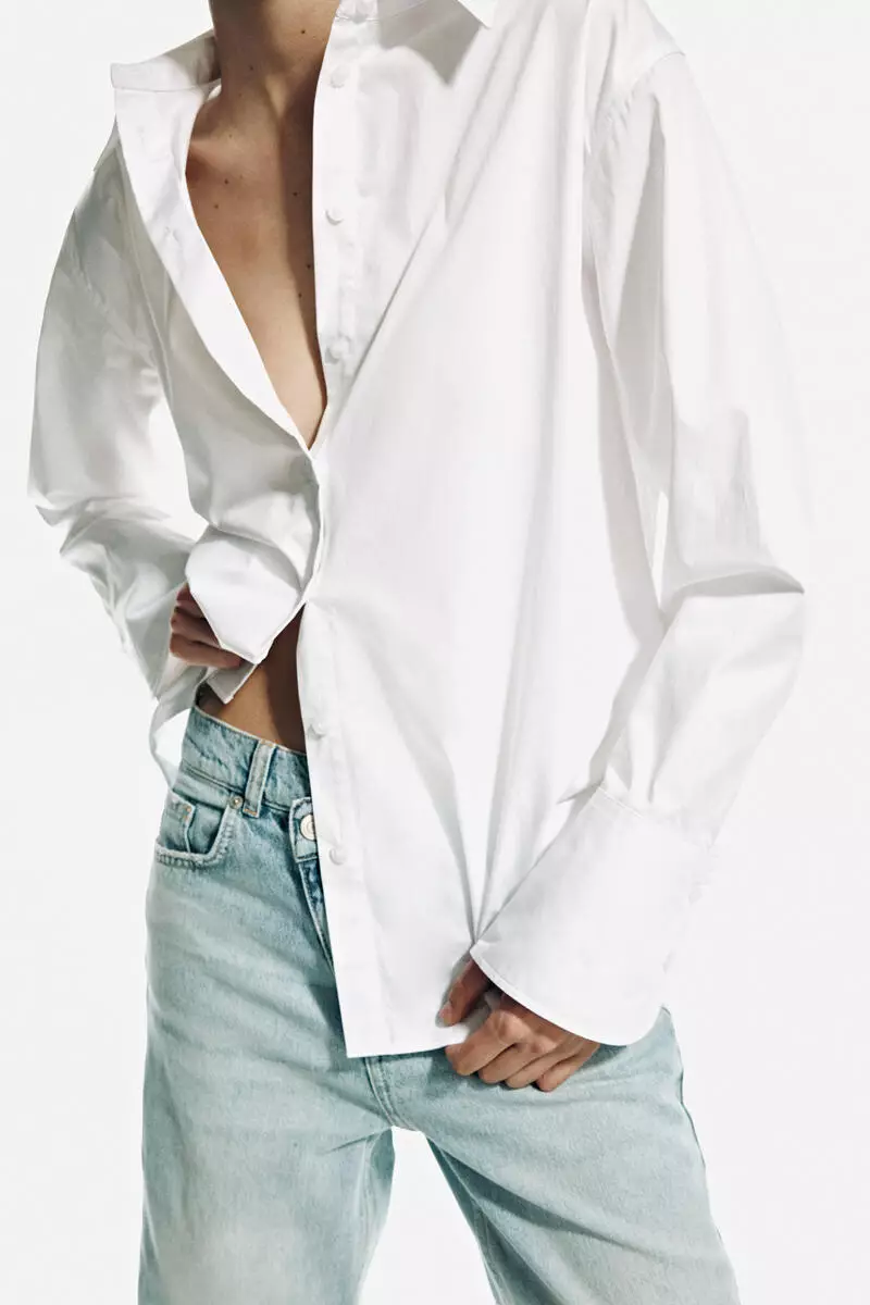 Cotton poplin shirt