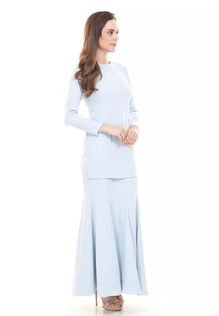 Rina Kurung in Baby Blue