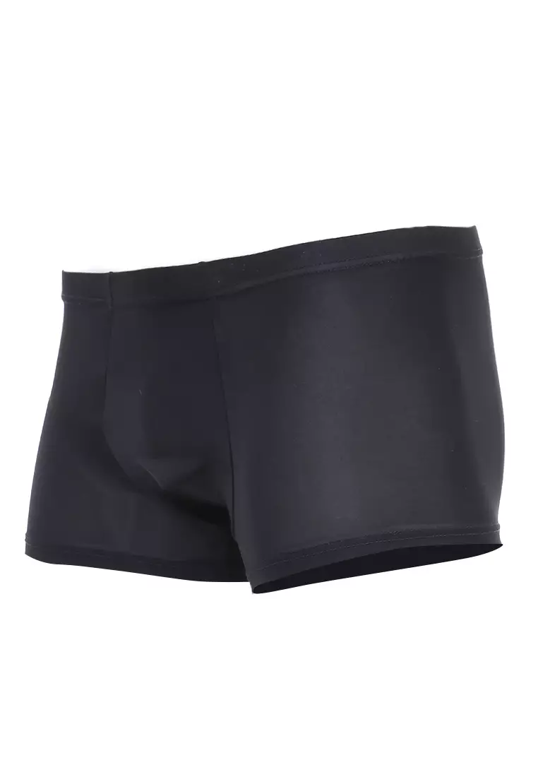 Jaymes Celana Dalam Boxer Pria 3D Seamless Underwear Material Nylon Lycra Spandex ORIGINAL - Black