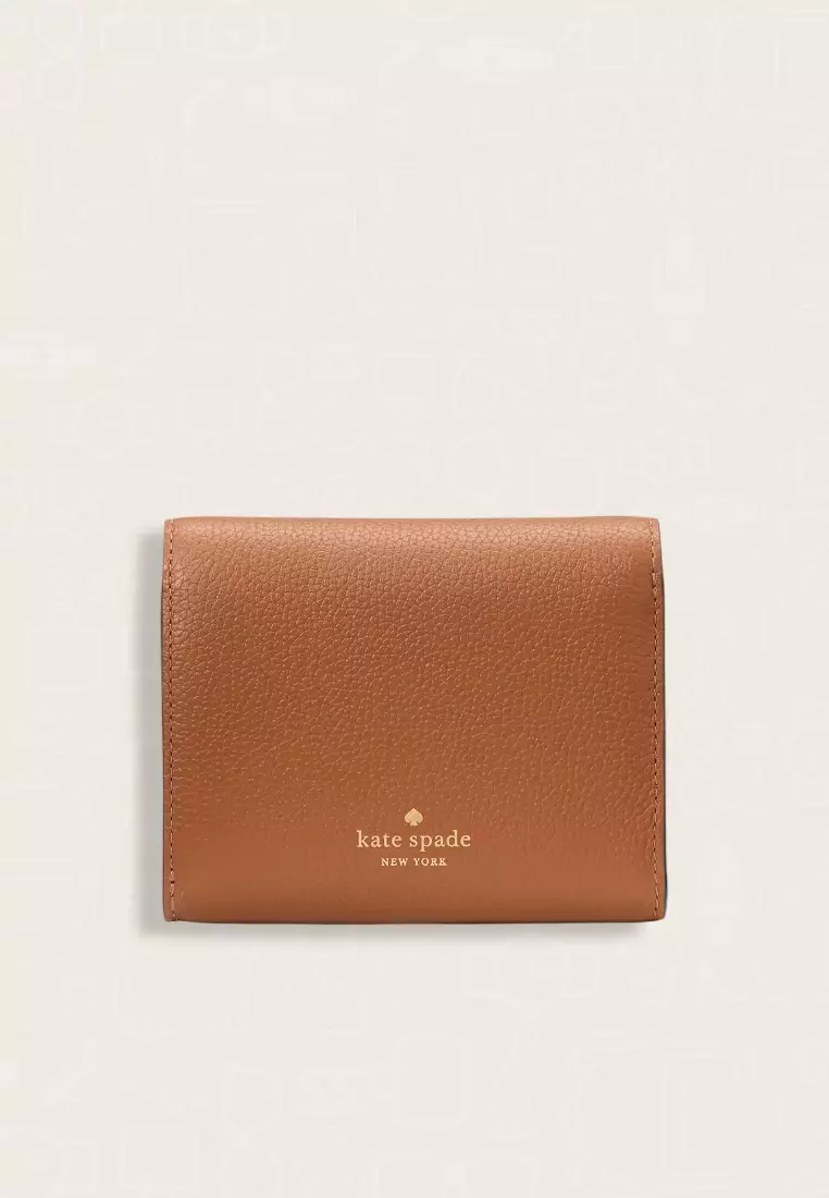 Kate Spade Kayla Small L-Zip Wallet Warm Gingerbread