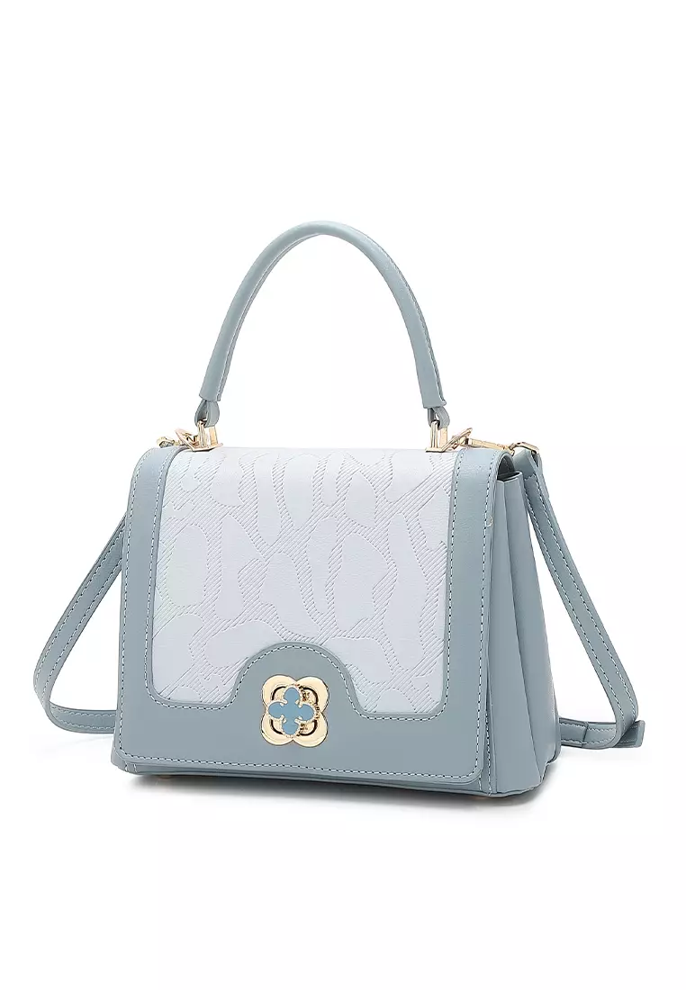 Women's Top Handle Bag / Sling Bag / Crossbody Bag (Tas Selempang / Tas Tangan) - Biru
