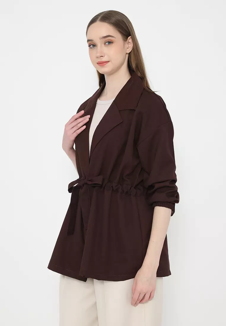 Mannequin Ruched Casual Blazer