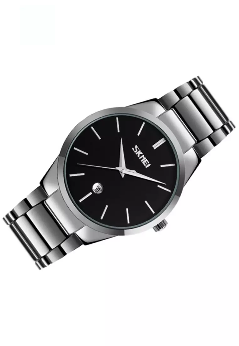 Jam Tangan Kasual Analog Pria Waterproof Strap Tali Material Stainless Steel MZ89 ORIGINAL