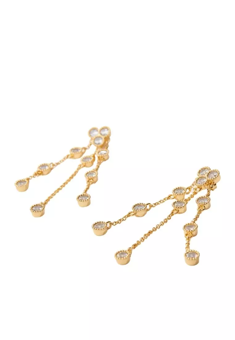 Gold plated sale brass earrings