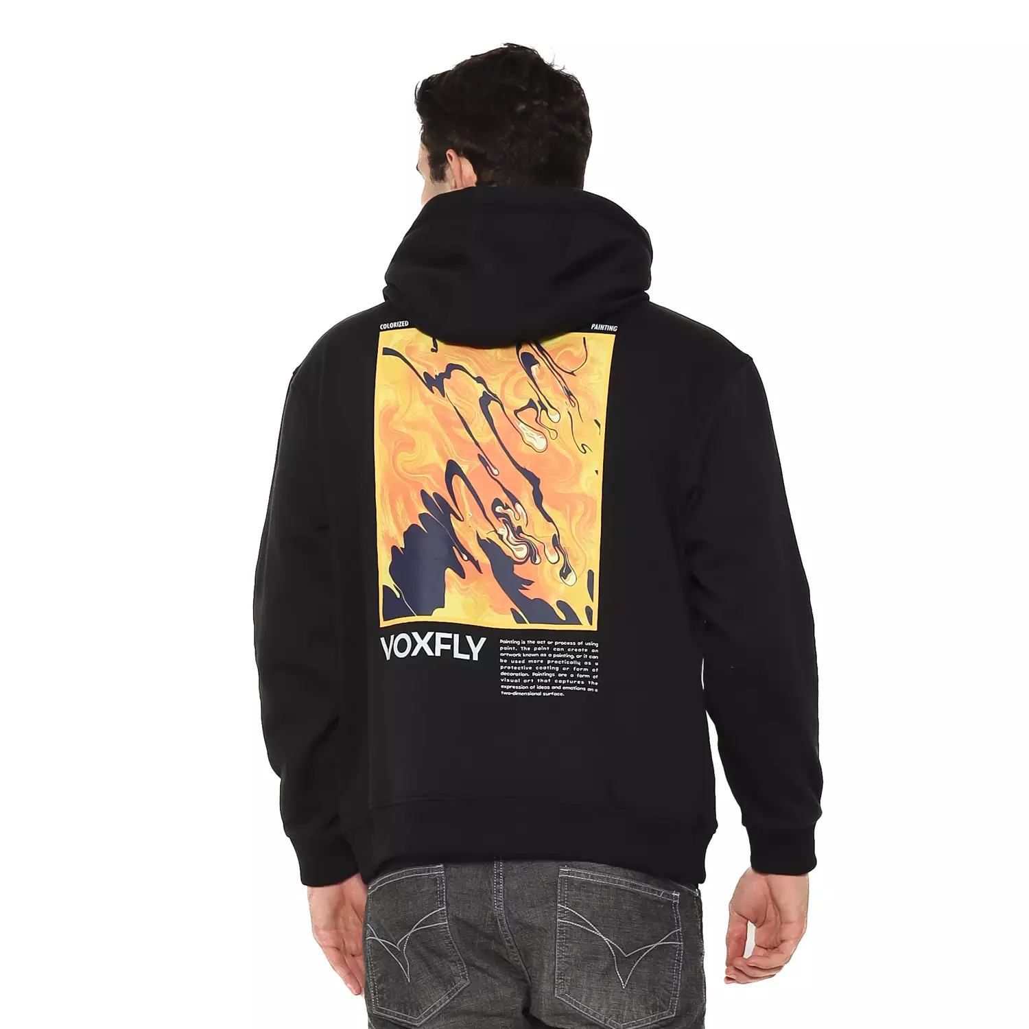 Voxfly Jumper Pria Abstract Men Hoodie Planet Surf
