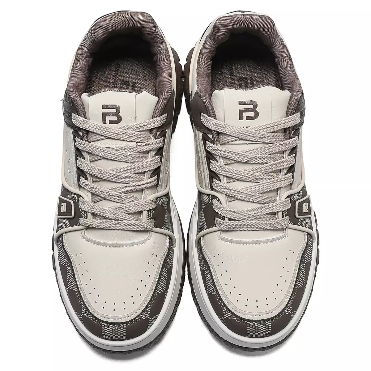 LURAD Sepatu Sneakers Cowok Motif Kotak Simple QNK803