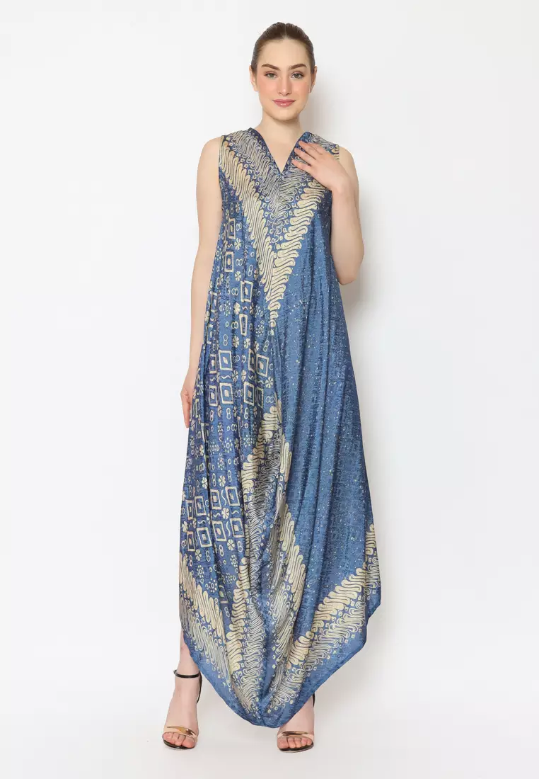 RINJANIE AVON - DRESS KAIT 4 SISI BATIK PARANG WAJIK - BATIK CAP - BATIK KONDANGAN