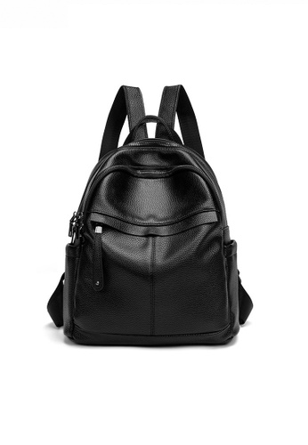 Twenty Eight Shoes black Stylish Faux Litchi Leather Backpack JW CL-C9855-5 70618ACB7C35B4GS_1