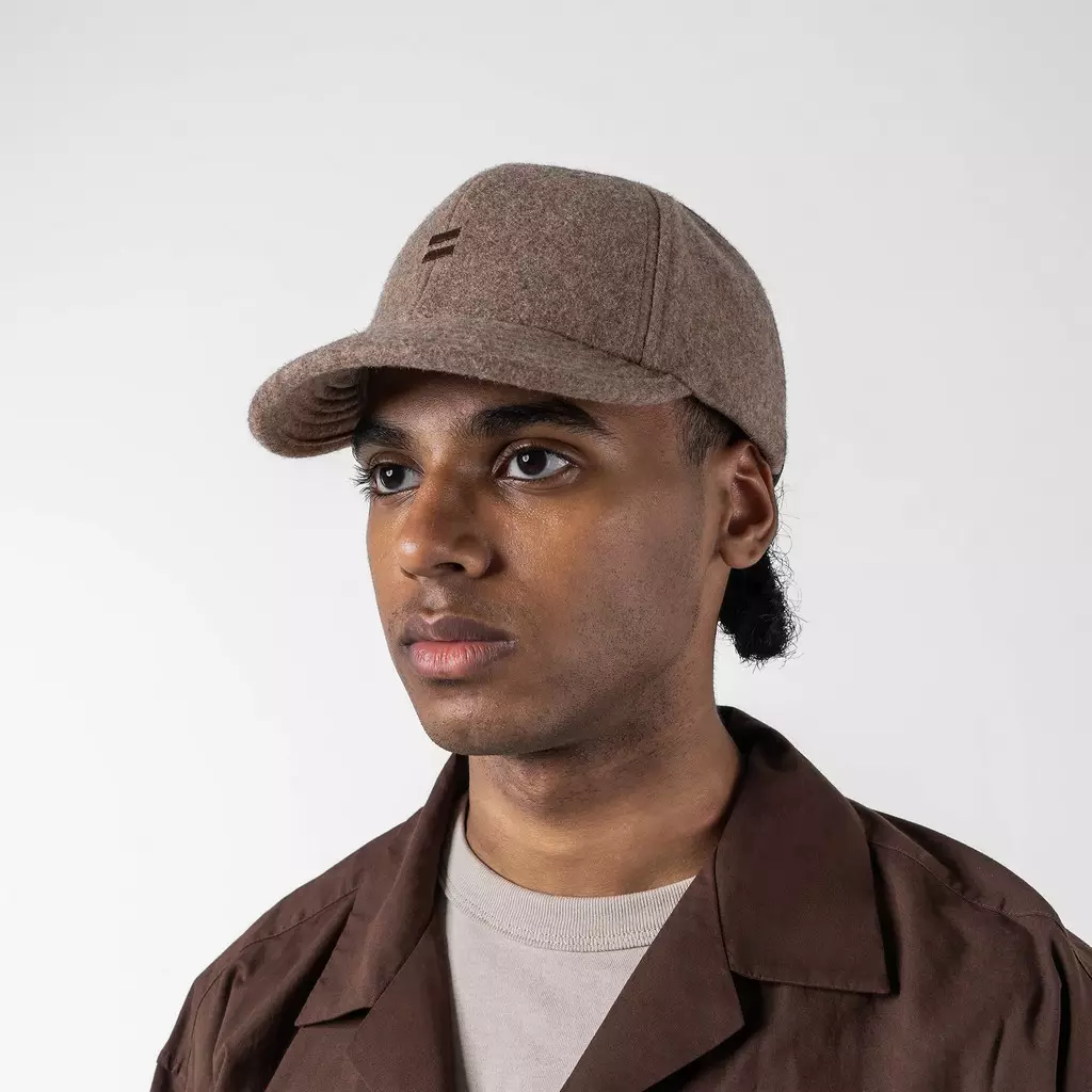 Spurce Wool Baseball Cap Topi Casual Pria Wanita Sporty Praktis - Cokelat