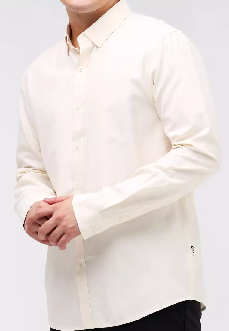 Woven Oxford Polo Long Sleeves