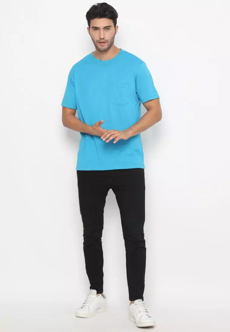 MATSUDA Kaos Polos Pocket T Shirt Cotton Chuo