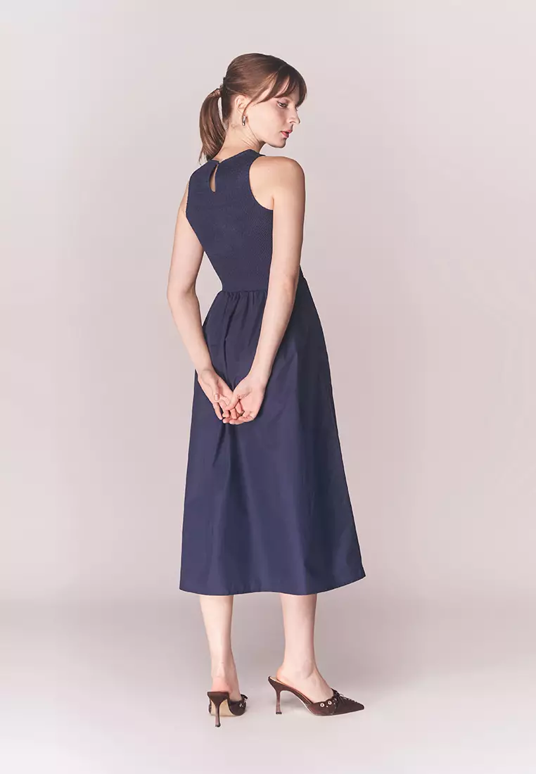 Solstice Beaver Sleeveless Dress