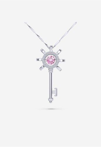 Vinstella Jewellery pink Victoria Key Pendant 0E318AC5246E30GS_1