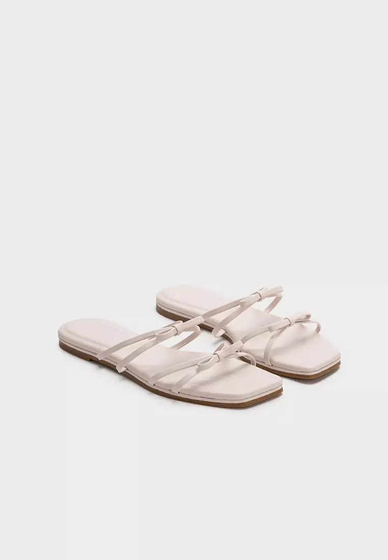 CLOUDFOAM FLAT SLIDES WITH BOW