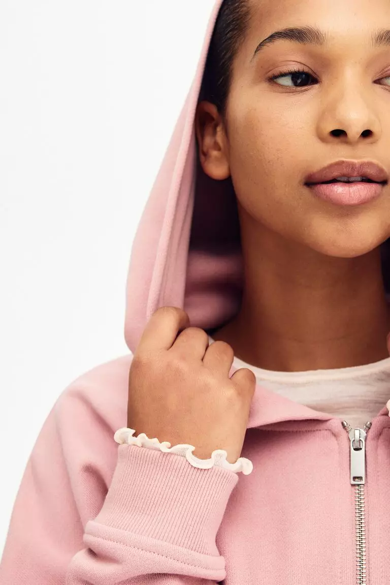 Zip-through hoodie