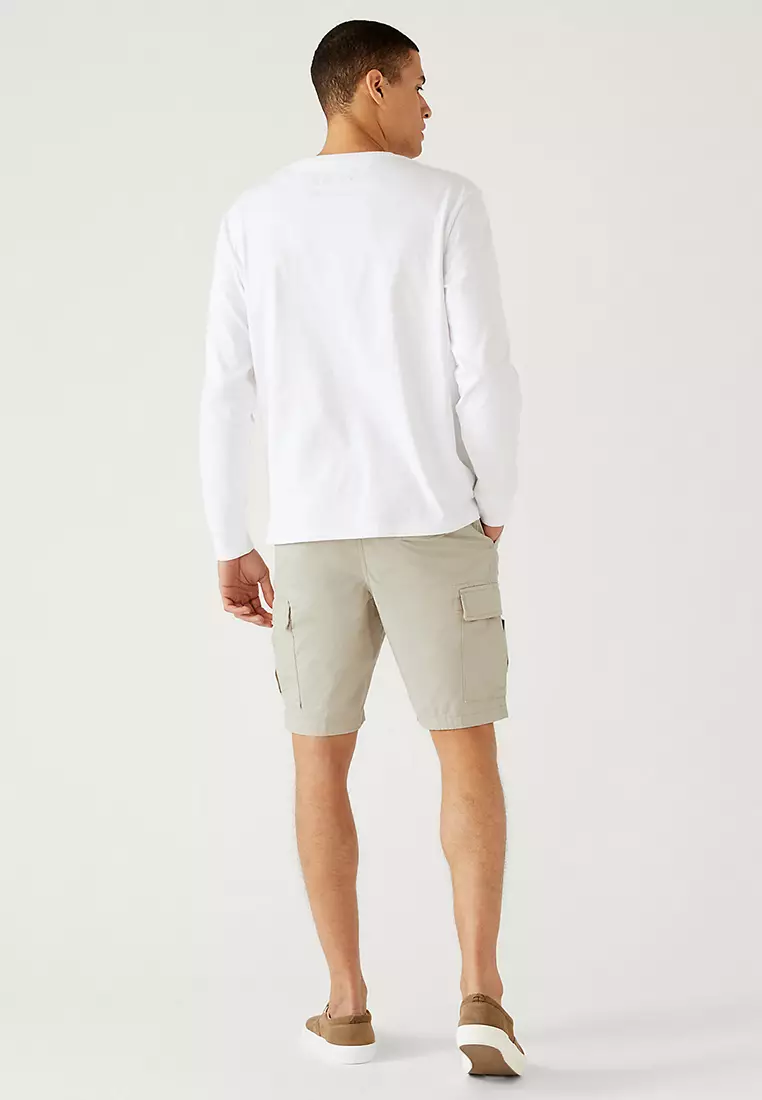 Pure Cotton Cargo Shorts