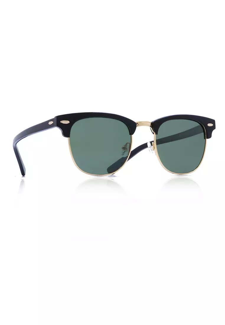 Buy Sorrento Retro Clubmaster Lifestyle HD Polarized Sunglasses #11-G ...