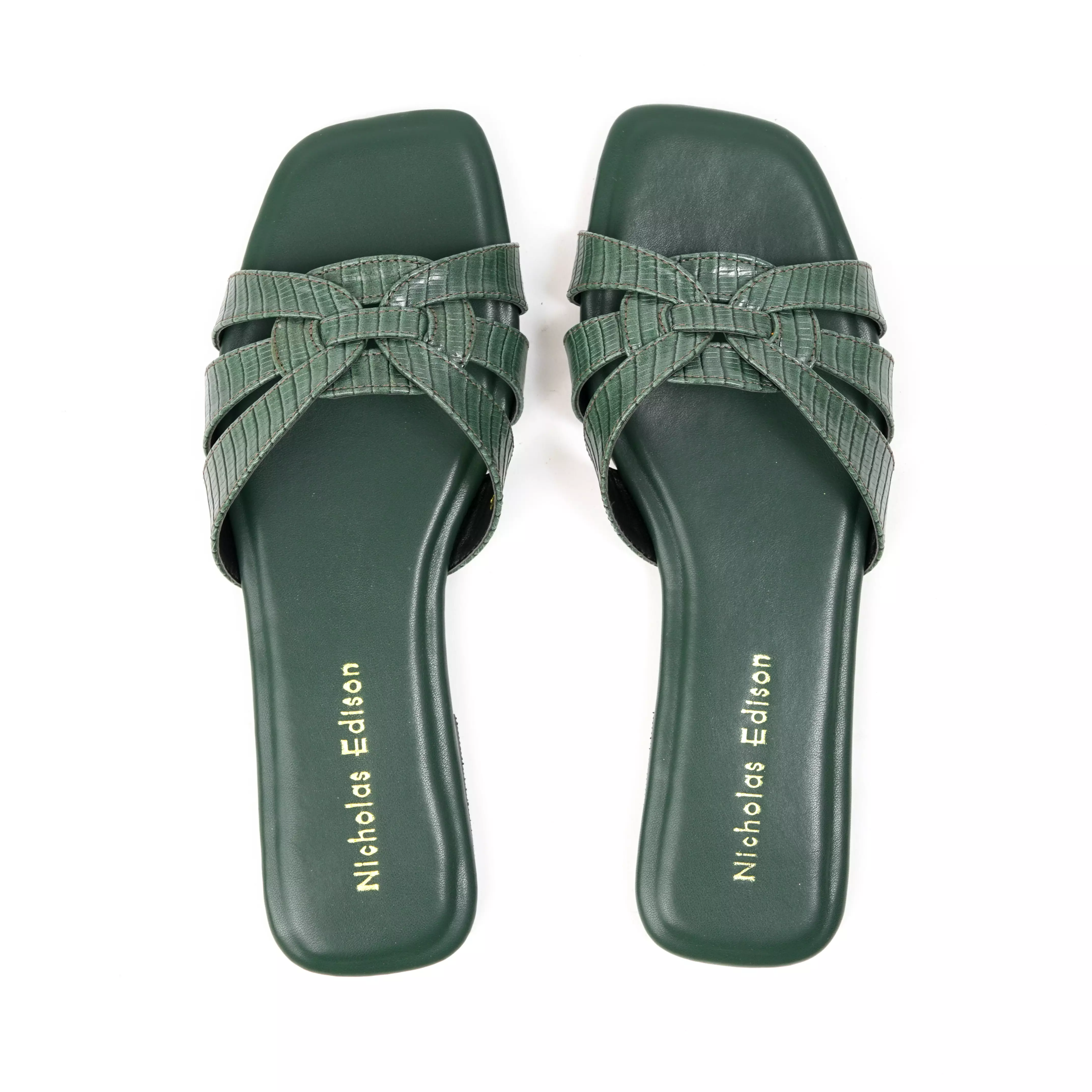 Nicholas Edison Sandal Costa Dark Green