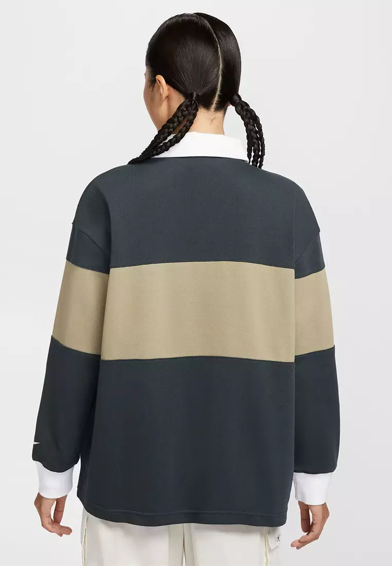 Sportswear Long-Sleeve Graphic Polo Top