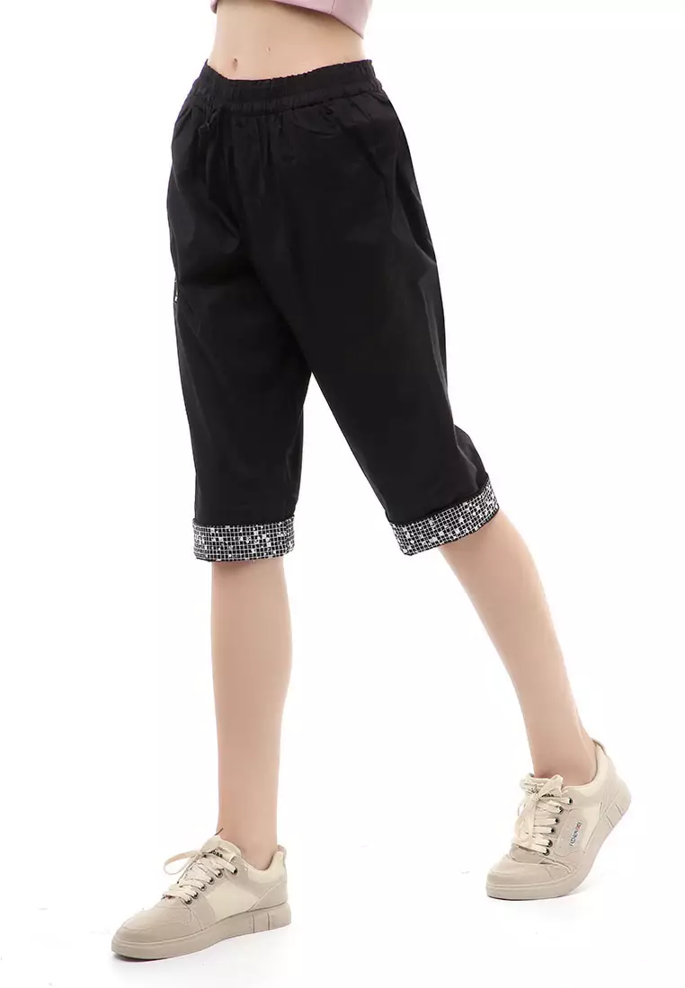 Madoc Short Pants Celana Pendek Kasual Wanita Model Stik Balik Comportable Material Cotton ORIGINAL - Black