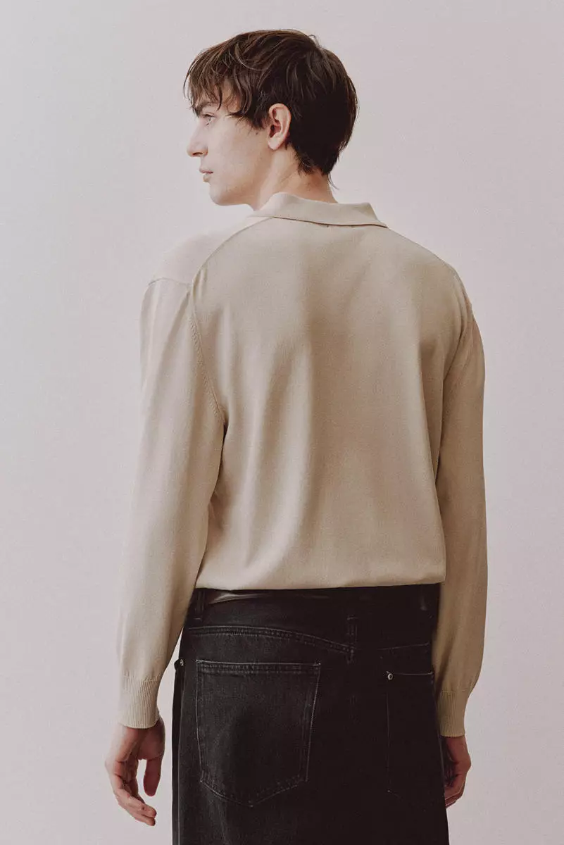 Regular Fit Fine-knit polo shirt