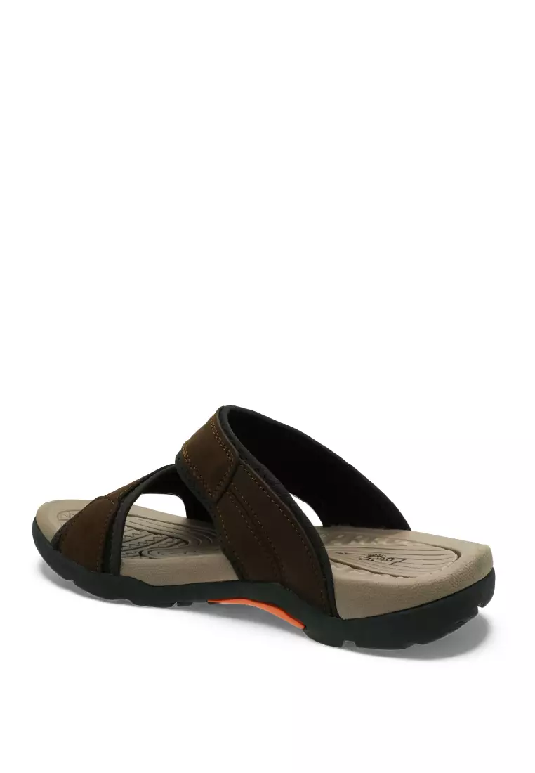 Men Slip On Faux Leather Classic Casual Sandals - 250441264