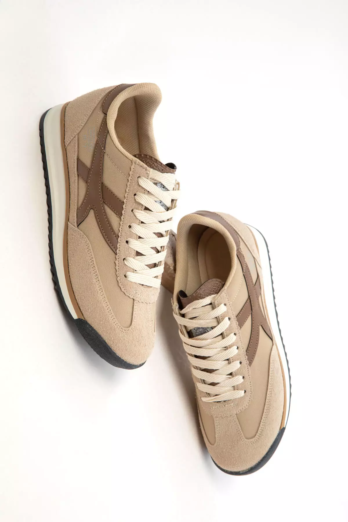 Beige-Brown Women's Sneaker 20761