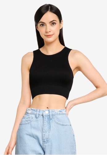 Buy MISSGUIDED Seamless Rib Racer Top 2021 Online | ZALORA ...