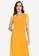 ZALORA WORK yellow Asymmetric Hem Dress 358A0AA5CF5B7FGS_4