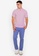 ZALORA BASICS pink Contrast Trim Zip Polo Shirt 750FAAA29374B0GS_4
