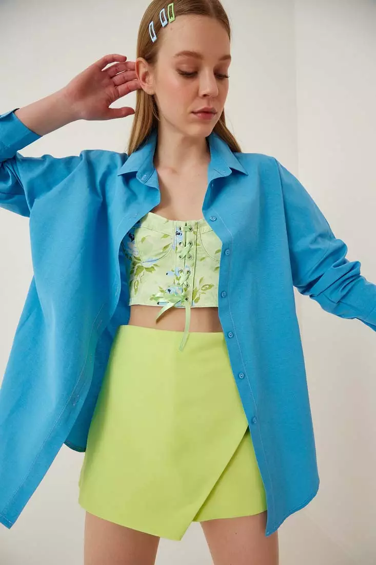 Oversize Long Basic Shirt