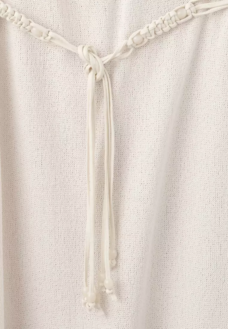Halter Knit Dress with Belt