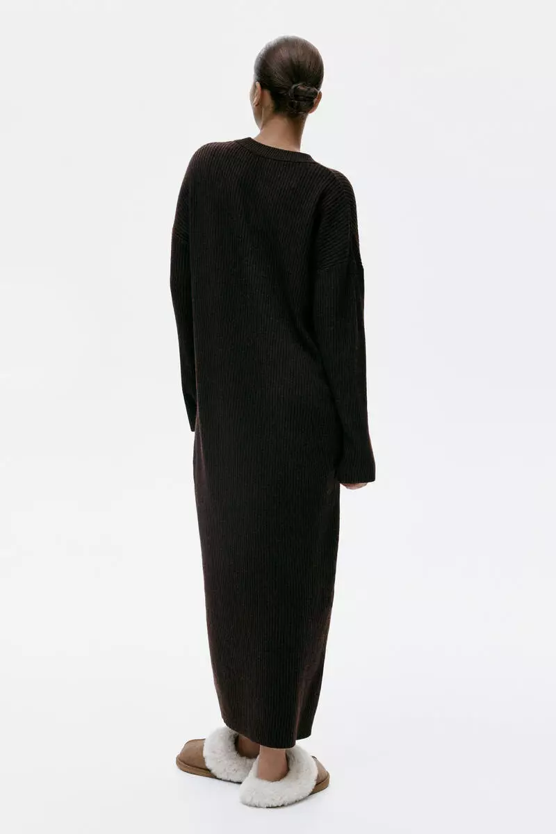 Rib-knit dress
