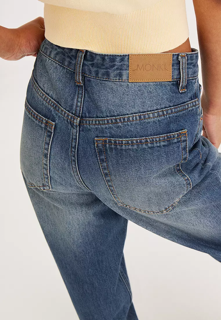 Ladies Jeans Monki Jeans Mom Buy Monki Aimo Mid Straight Jeans