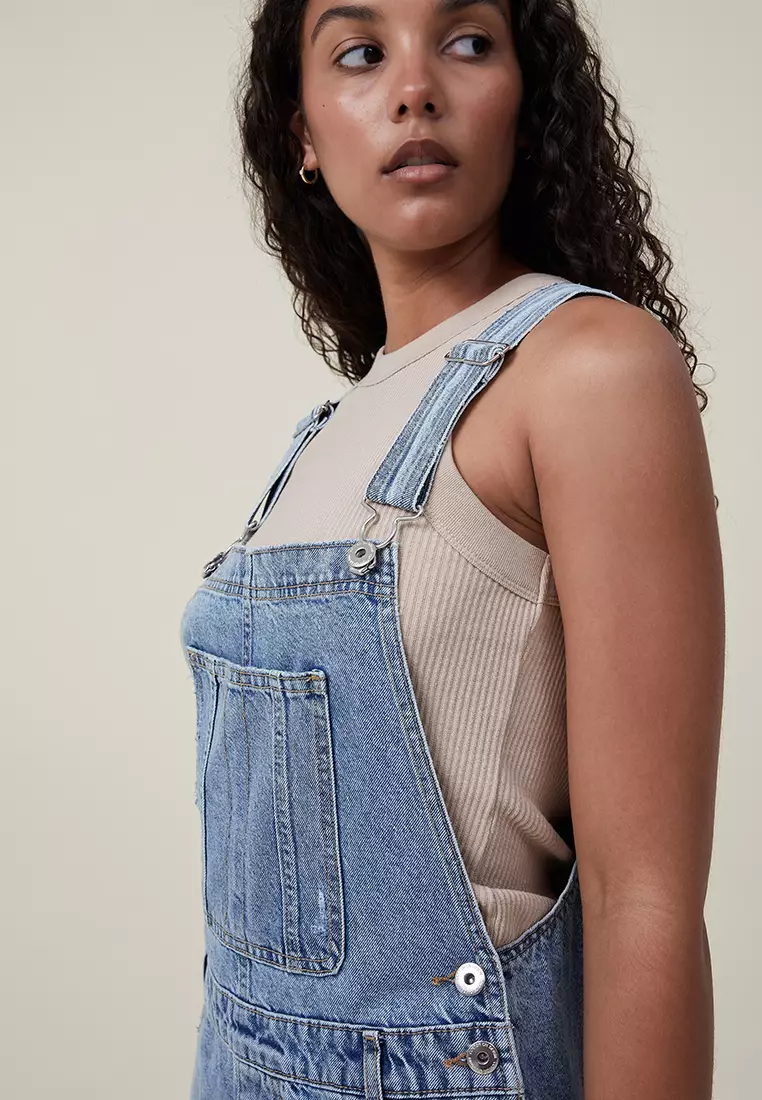 Buy Cotton On Utility Denim Short Overall Playsuit 2024 Online ZALORA