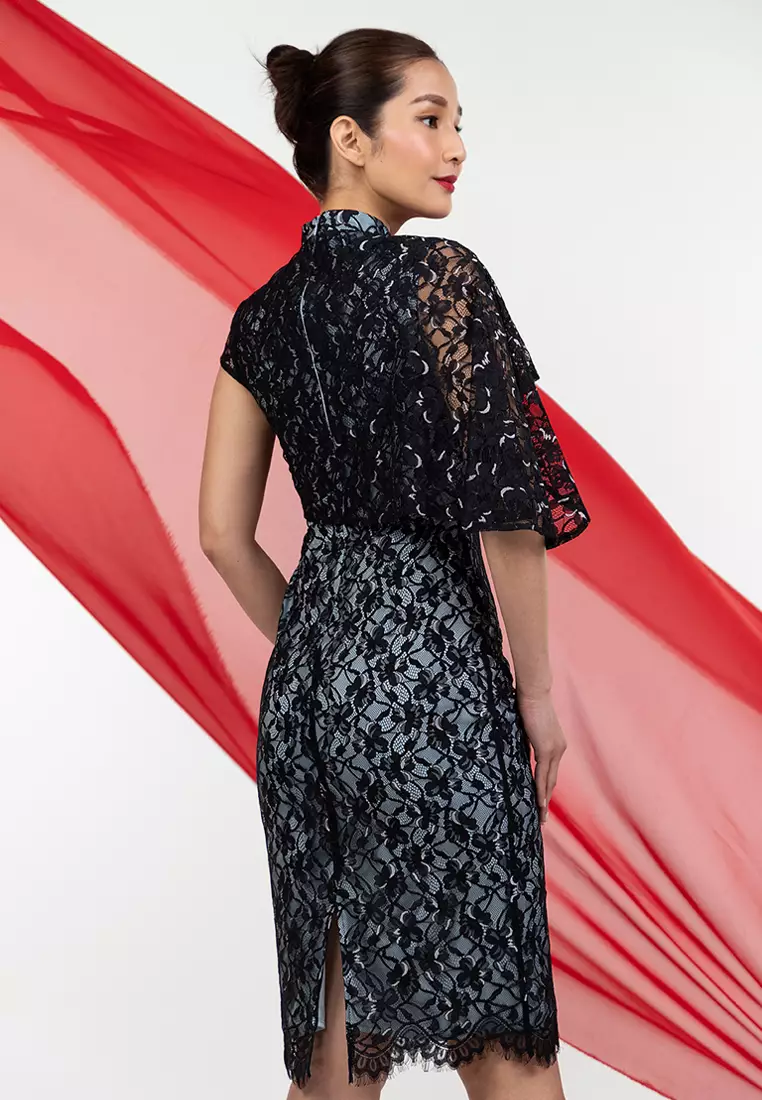 Buy Zalora Studios Midi Cheongsam Dress 2024 Online ZALORA Singapore