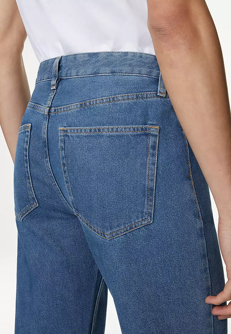 Straight Fit Pure Cotton Jeans