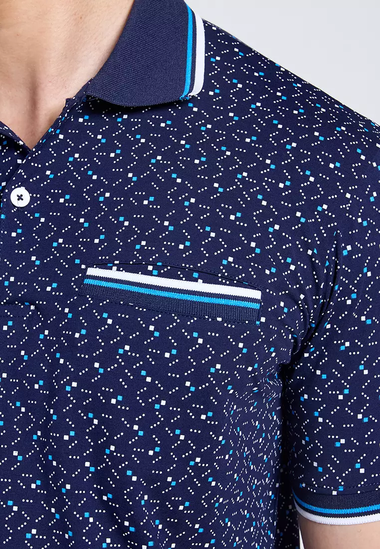 Printed Collar T-Shirt for Men