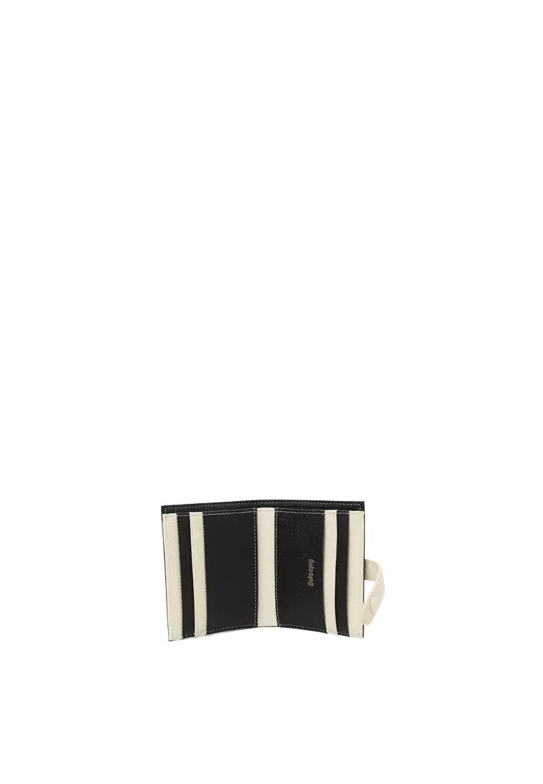 Snap Button Wallet - Black