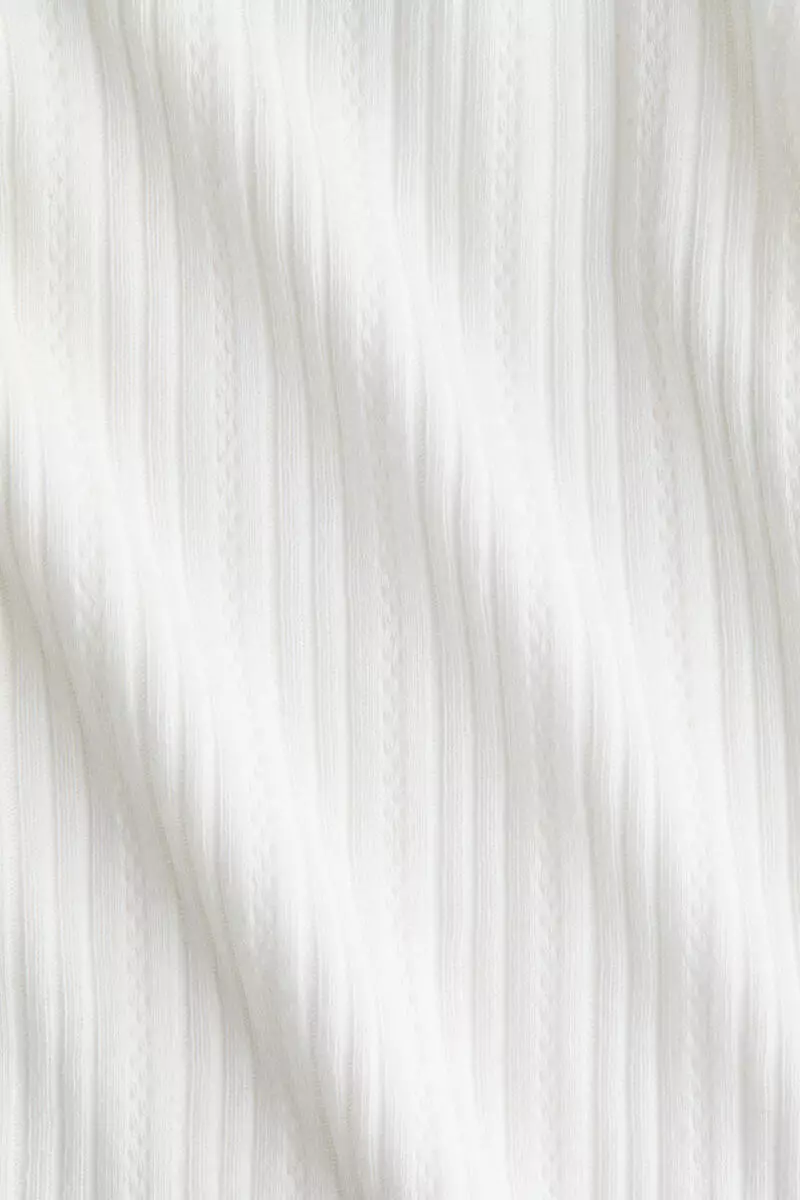 Pointelle jersey top