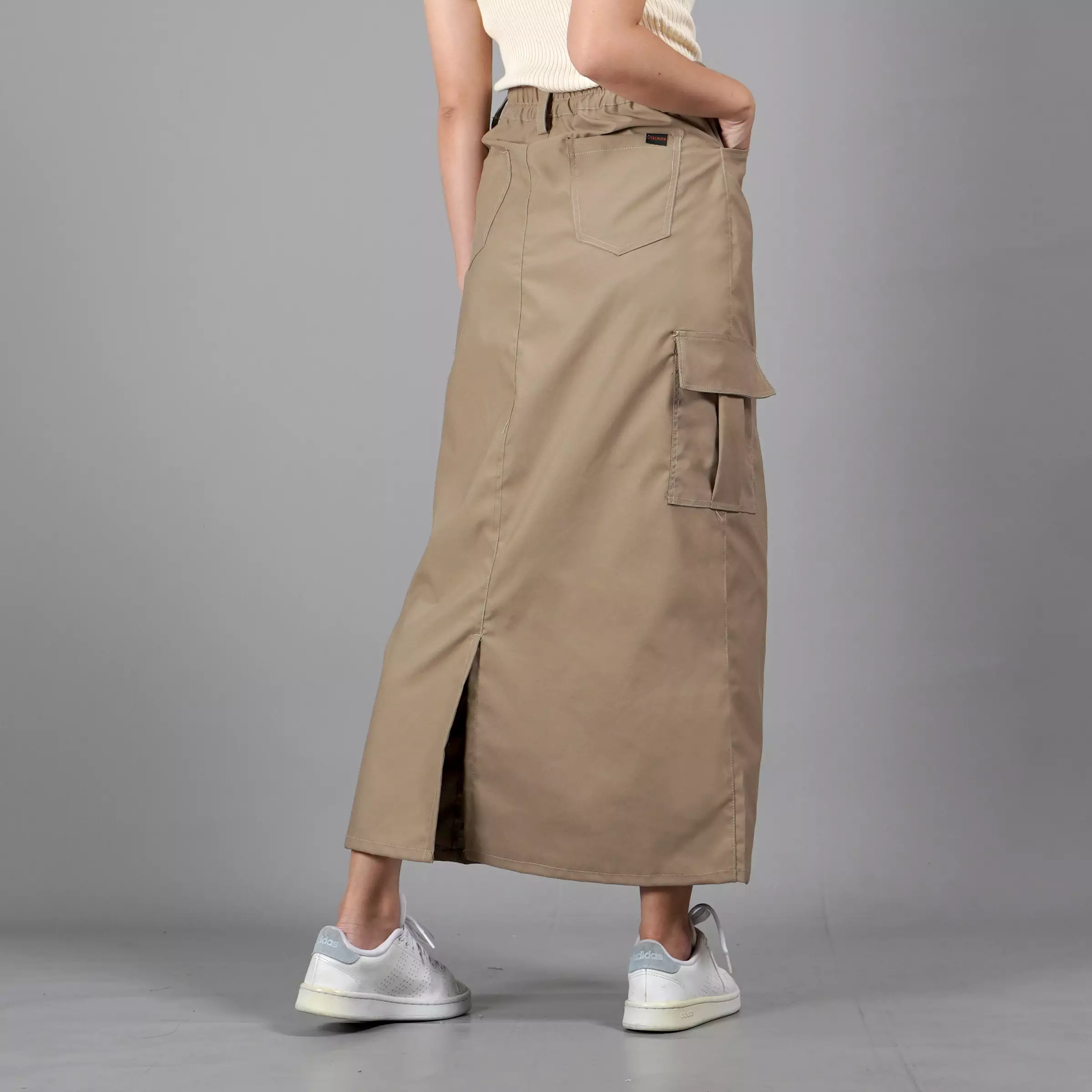  MAGGIE Rok Cargo Bawahan Wanita Kekinian Model Terbaru - KHAKI