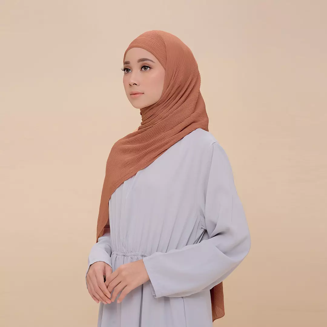 ZM Zaskia Mecca - Kyomi Earth Tone Copper Pashmina