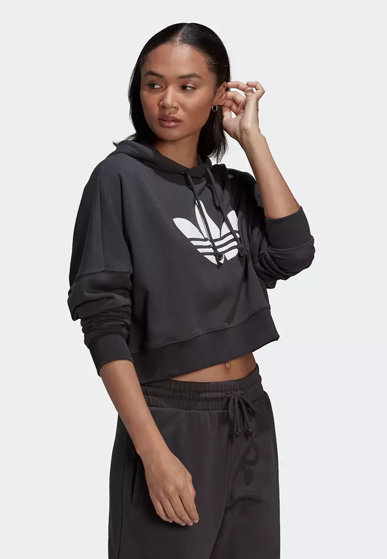 Adidas cropped hoodie clearance sweatshirt